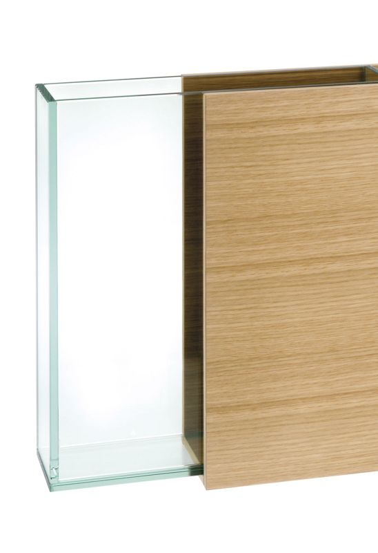 S7 Vase Weißeiche, Glas Einsatz kann entfernt werden von schönbuch S7 Vase Weißeiche, Glas Einsatz kann entfernt werden
