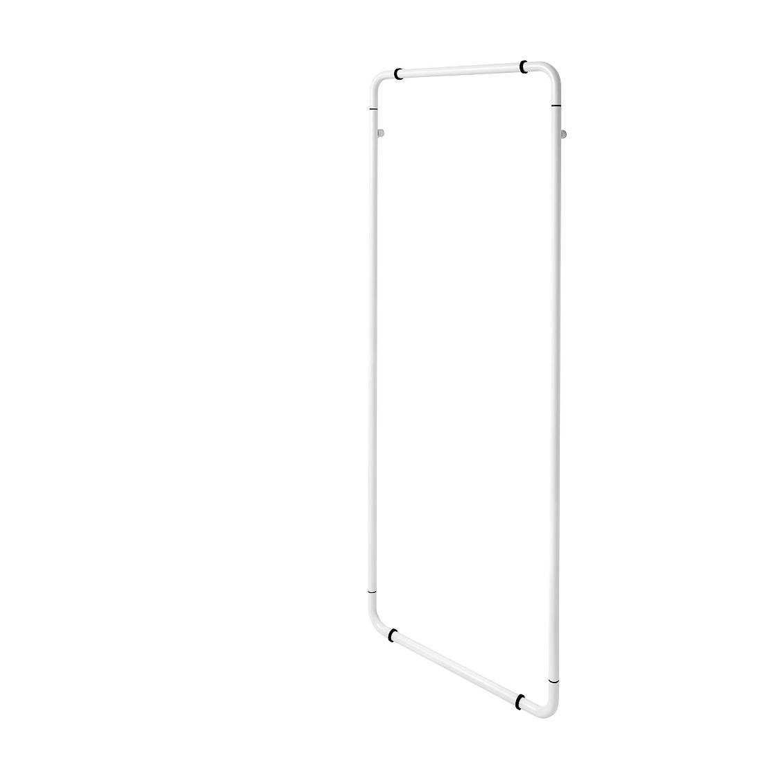 CURVE Wandgarderobe 65 cm, mit Wandmagnet, schneeweiß von schönbuch CURVE Wandgarderobe 65 cm, mit Wandmagnet, schneeweiß
