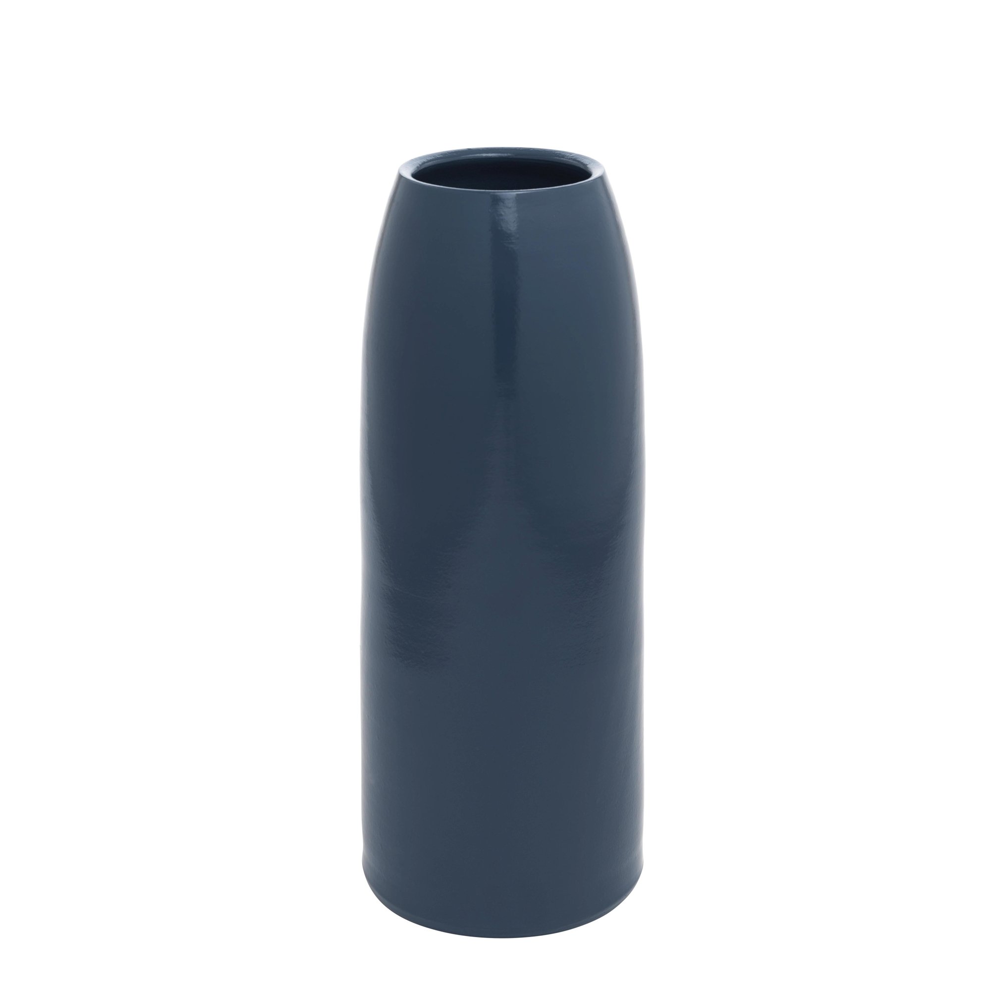 CARLA Vase gro, stahlblau