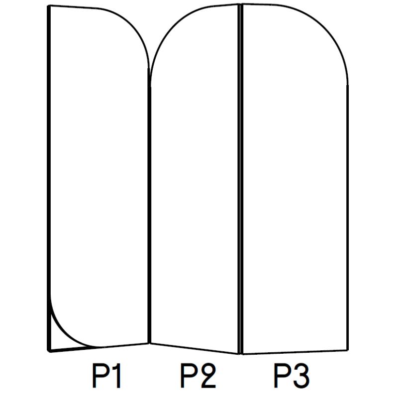 LOLA Raumteiler mit 3 Paneles von schönbuch LOLA Raumteiler mit 3 Paneles