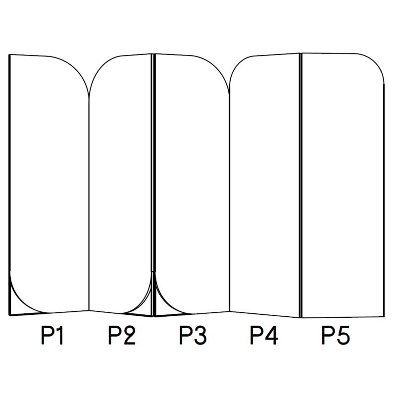 LOLA Raumteiler mit 5 Paneles von schönbuch LOLA Raumteiler mit 5 Paneles