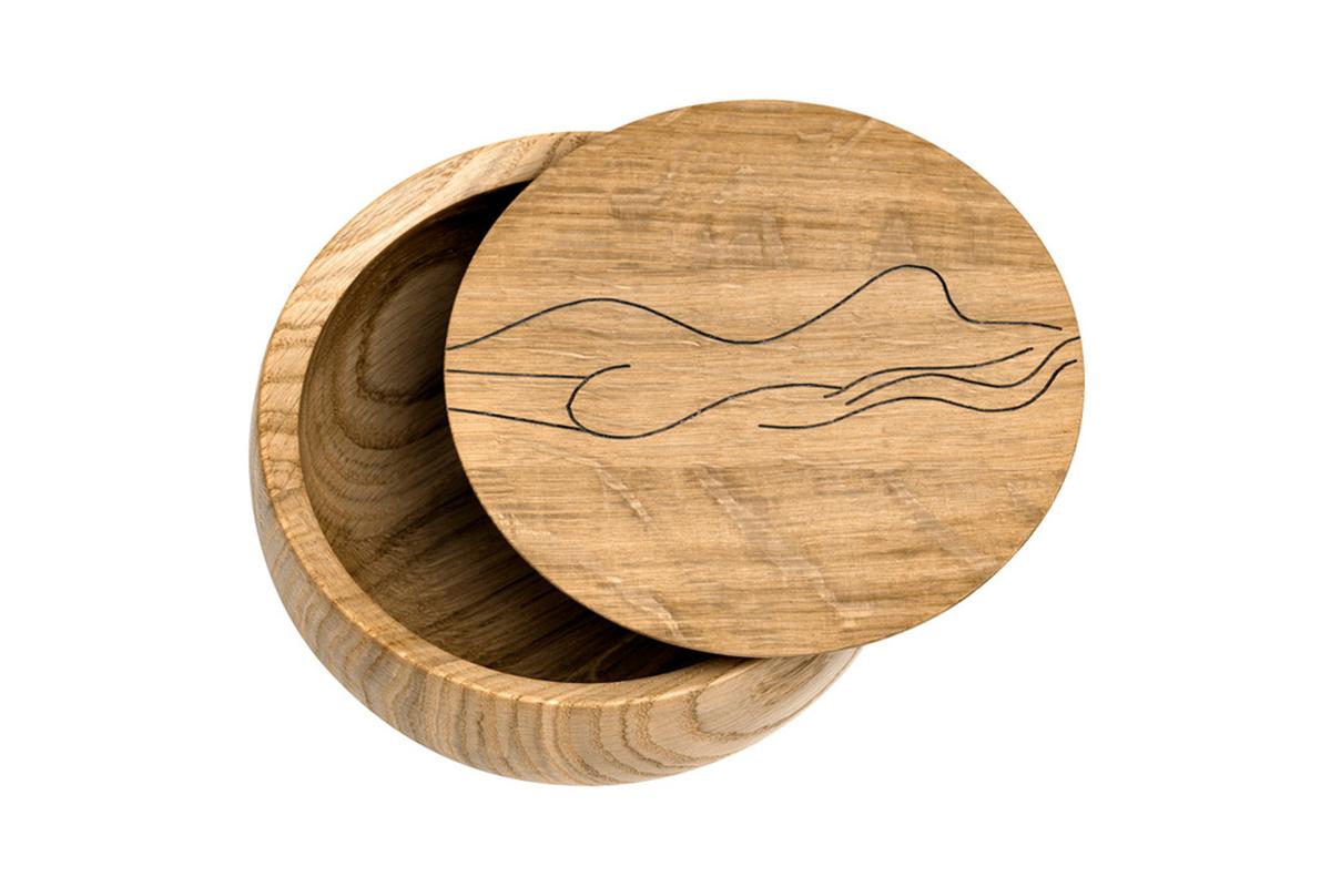 BOWL Holzdose mit Deckel Irma gro