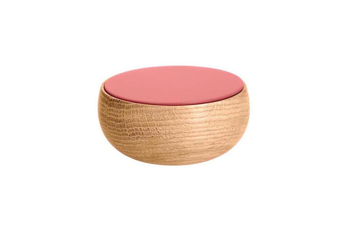 BOWL Holzdose mit Deckel klein Edition Milan, flamingo pink