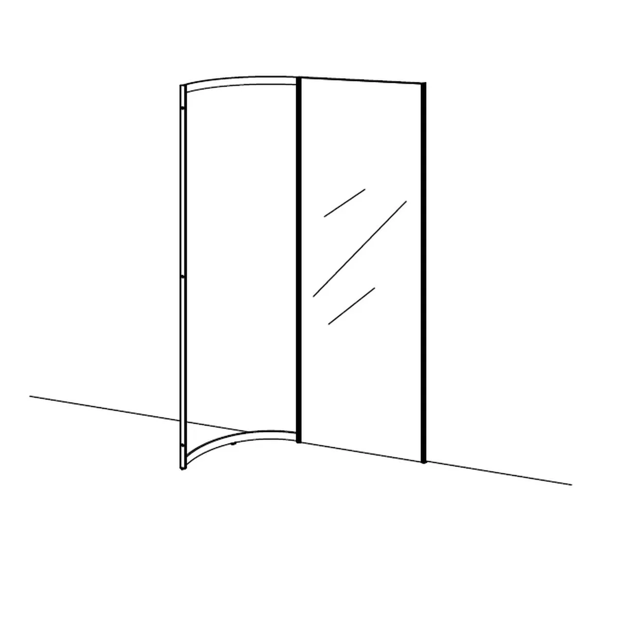 MARU Garderobe Eckelement mit Spiegel von schönbuch MARU Garderobe Eckelement mit Spiegel