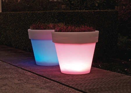 BORDATO beleuchteter LED-Blumentopf