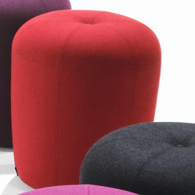 ZAPALLO Hocker / Pouf Wollfilz Lana rot