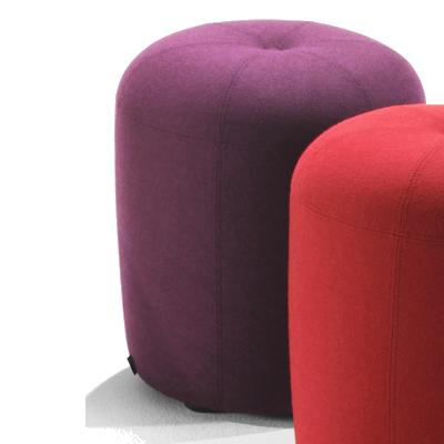 ZAPALLO Hocker / Pouf Wollfilz Lana violett