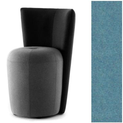 ZAPALLO Sessel mit Rckenlehne / Pouf Wollfilz Lana aqua