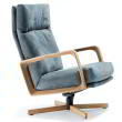 GIN Sessel hoch mit Holzgestell, Ausfhrung nach Kundenwunsch