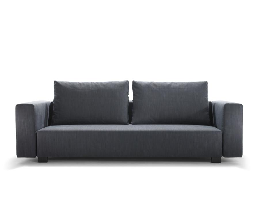 PALLINI Sofa mit hohen Armlehnen, Kissen CLASSIC, Bezug FILA anthrazit