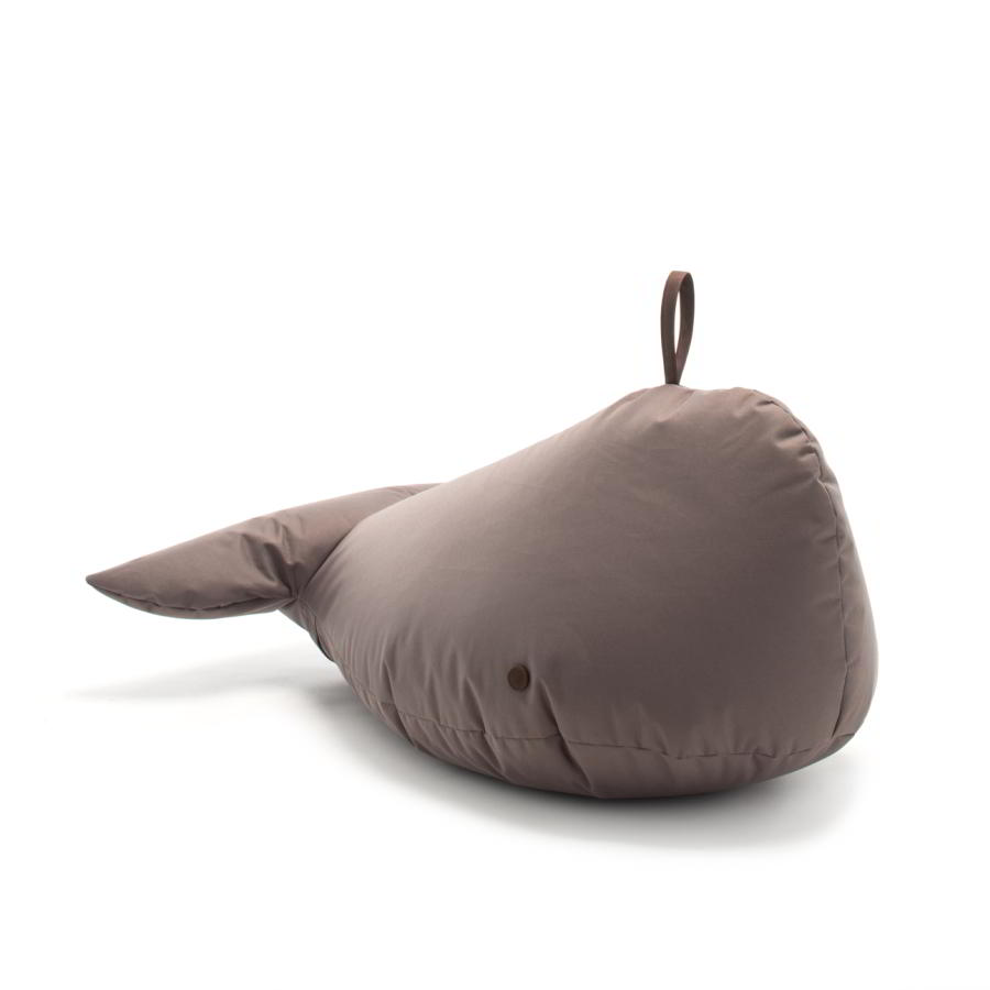 Walfisch BEN Kindersitzsack aus Happy Zoo, dunkelgrau