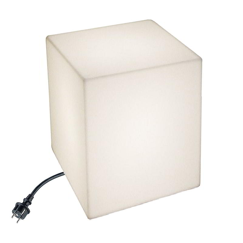 CUBO Leuchtwrfel /Leuchtsule Outdoor , 50x50 cm, 60 cm hoch, wei