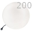 GLOBO Leuchtkugel Outdoor matt, wei  200 cm