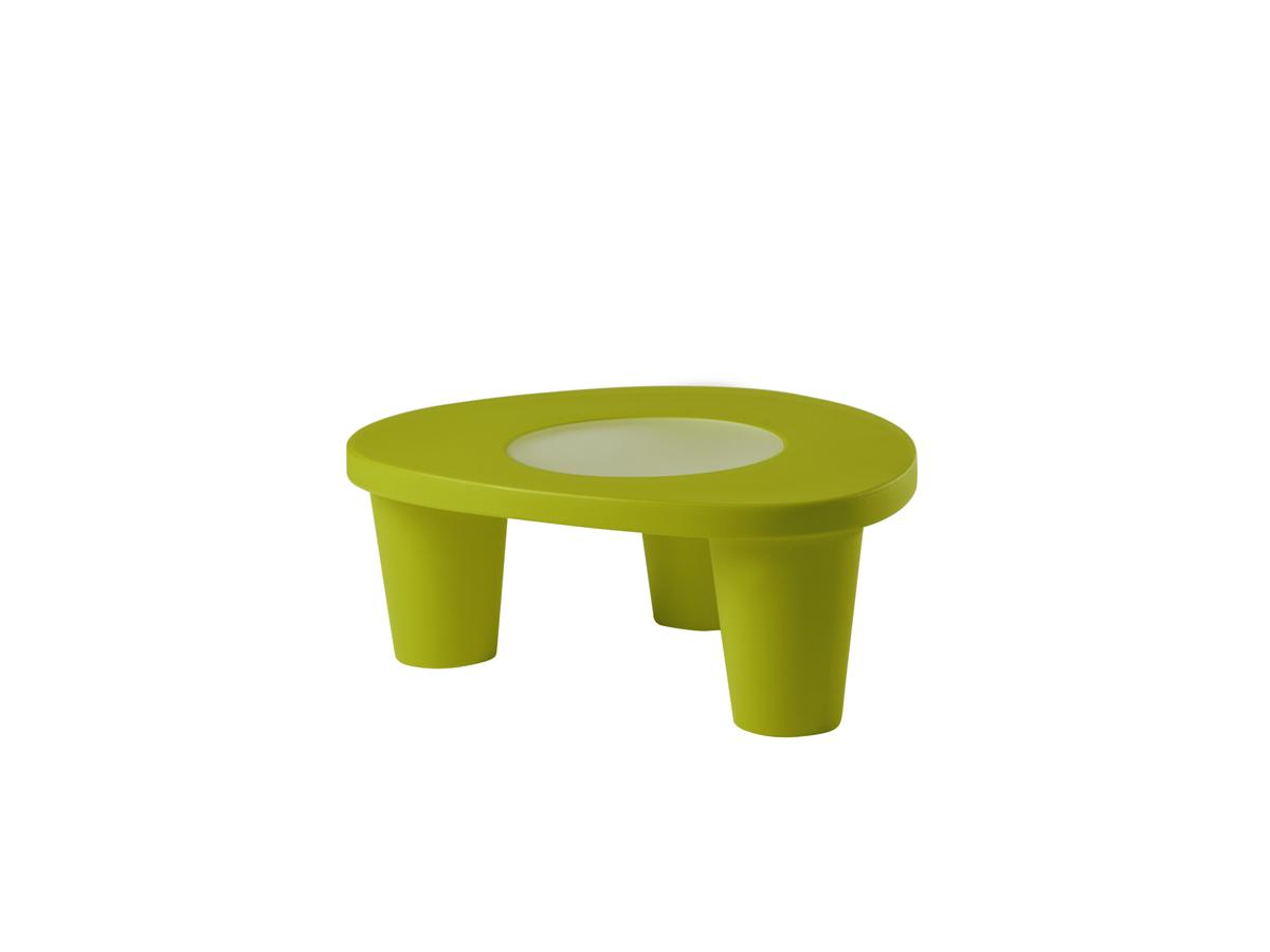 LOW LITA Gartentisch, mit Glasplatte, lime green