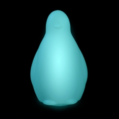 KoK Leuchtpinguin mit LED Glhbirne und IR-Fernbedienung