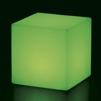 CUBO Leuchtwrfel mit Akku / LED grn leuchtend