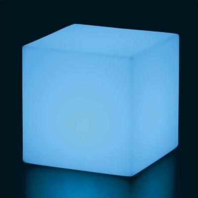 CUBO Leuchtwrfel mit Akku / LED hellblau leuchtend