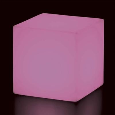 CUBO Leuchtwrfel mit Akku / LED pink leuchtend