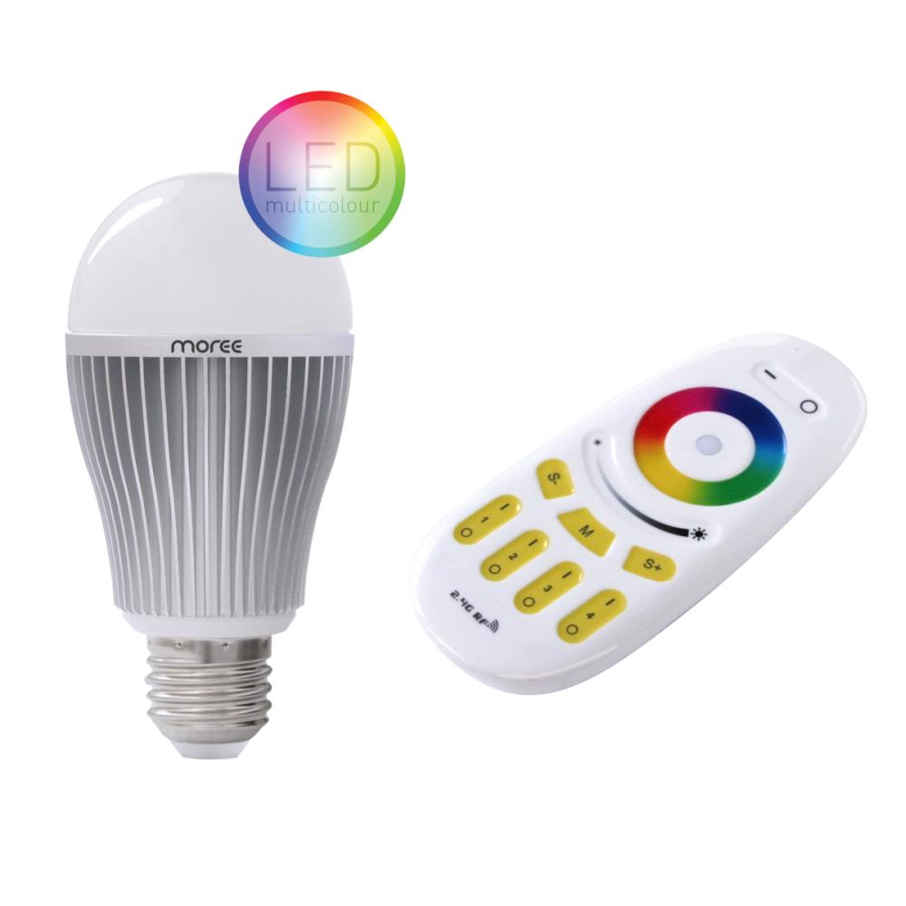 LED RGBW Leuchtmittel mit Funk-Fernbedienung von Slide Design LED RGBW Leuchtmittel mit Funk-Fernbedienung