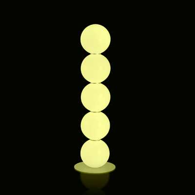 PEARL Stehleuchte mit GLOBO Kugeln, LED-Stripe Warmweiß von Slide Design PEARL Stehleuchte mit GLOBO Kugeln, LED-Stripe Warmweiß