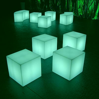 CUBO Leuchtwrfel In-/Outdoor mit High End LED RGB Akku