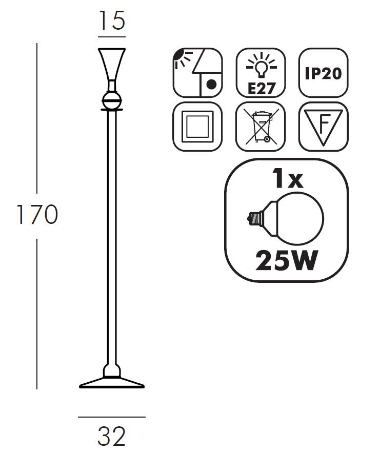 Technische Daten CARMEN Stehleuchte