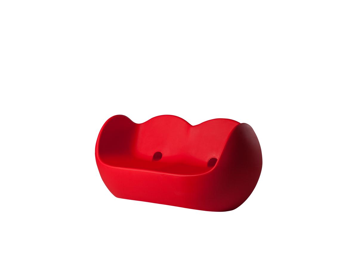 BLOSSY Sofa flame red