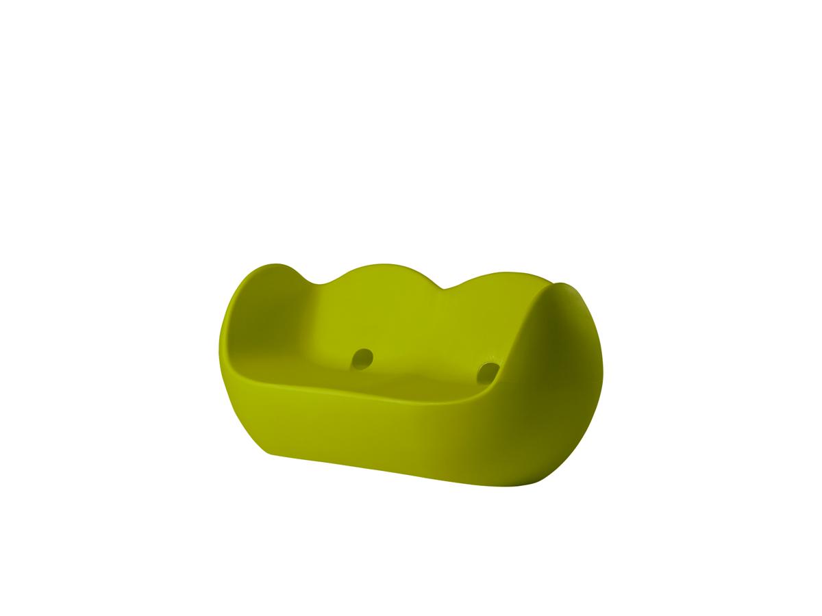 BLOSSY Sofa lime green