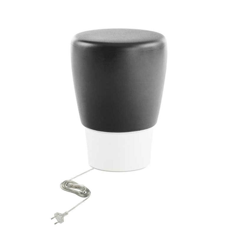 LAU Hocker von Marc Sadler, mit Beleuchtung, Sitz anthrazit von Slide Design LAU Hocker von Marc Sadler, mit Beleuchtung, Sitz anthrazit