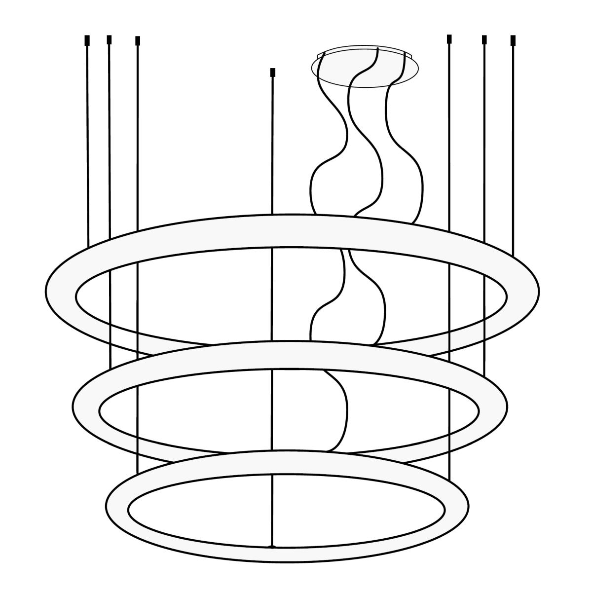 GIOTTO Candelaber Kronleuchter LED kaltwei