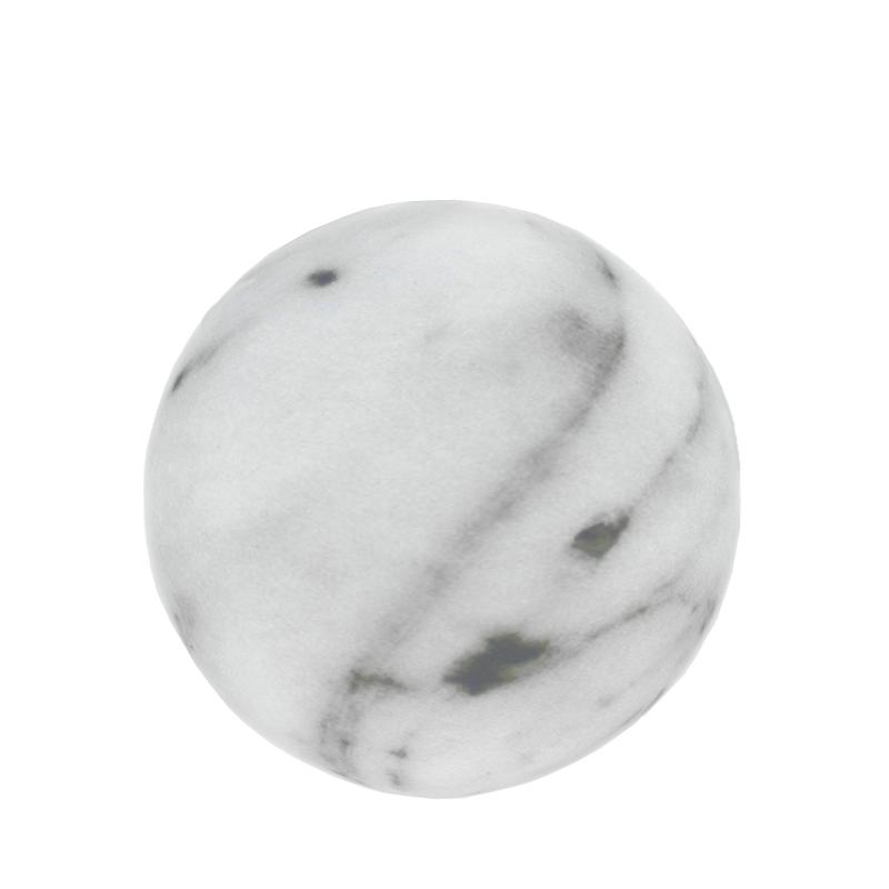 MINERAL Stehleuchte Kugel 40 cm, grau marmoriert