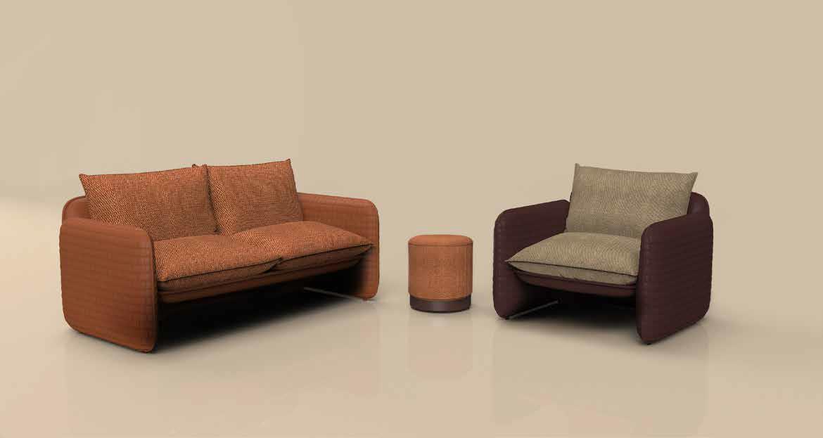 MARA Gartensofa, Gartensessel und Hocker