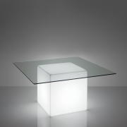 SQUARE Tisch leuchtend Light White