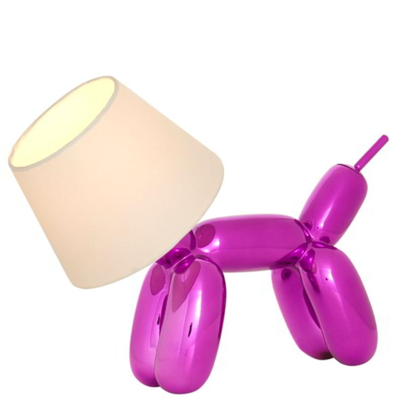 DOGGY Tischleuchte pink-metallic