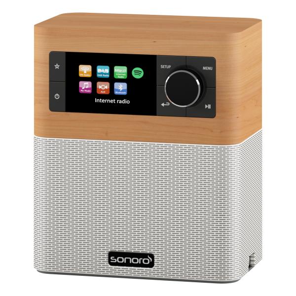 sonoro STREAM Internetradio, Ahorn Dekor und weiß von sonoro sonoro STREAM Internetradio, Ahorn Dekor und weiß