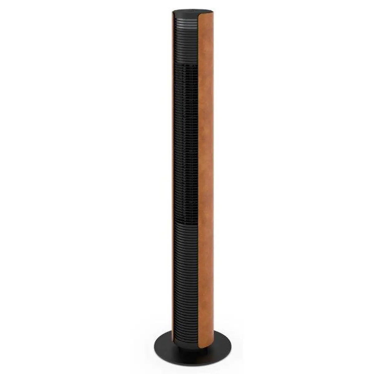 PETER Turmventilator schwarz/cognac von Stadler Form PETER Turmventilator schwarz/cognac