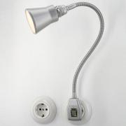 Glühwürmchen Steckerleuchte Metallikus Kegel silber Glühwürmchen Steckerleuchte Metallikus Kegel silber