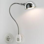 Glühwürmchen Steckerleuchte NeoClassic Halbkugel chrom Glühwürmchen Steckerleuchte NeoClassic Halbkugel chrom