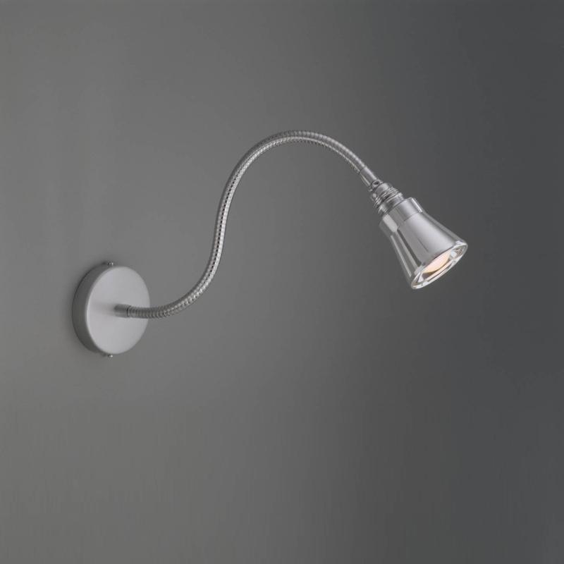 ÄRMEL Wandleuchte chrom mit Kegel-Reflektor von Stiletto ÄRMEL Wandleuchte chrom mit Kegel-Reflektor