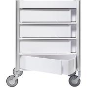 ALLY Trolley M2 Rollcontainer mit 4 Schubladen weiß ALLY Trolley M2 Rollcontainer mit 4 Schubladen weiß
