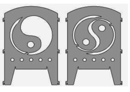 Svenskav Feuerkorb Ying und Yang Größe S von SvenskaV Svenskav Feuerkorb Ying und Yang Größe S