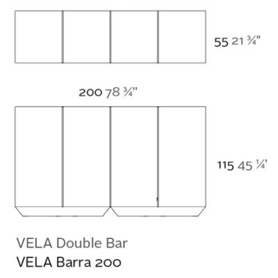 VELA Bar / Theke Double Details