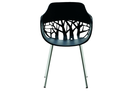 FOREST Sessel Indoor Aluminium schwarz