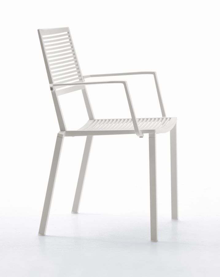 Easy Stapelstuhl Outdoor mit Armlehnen, F