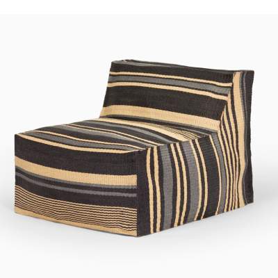 CHILL Loungesessel grau gestreift von Weishäupl CHILL Loungesessel grau gestreift