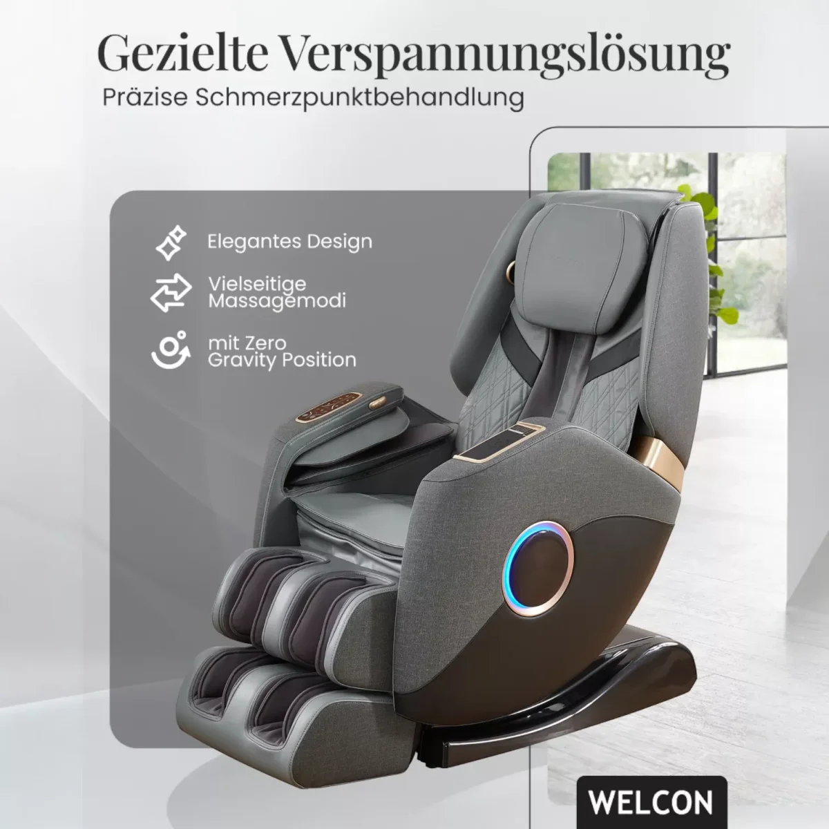 Der Easyrelaxx Plus massiert verspannte Stellen punktgenau und sorgt für nachhaltige Entspannung von Welcon Der Easyrelaxx Plus massiert verspannte Stellen punktgenau und sorgt für nachhaltige Entspannung
