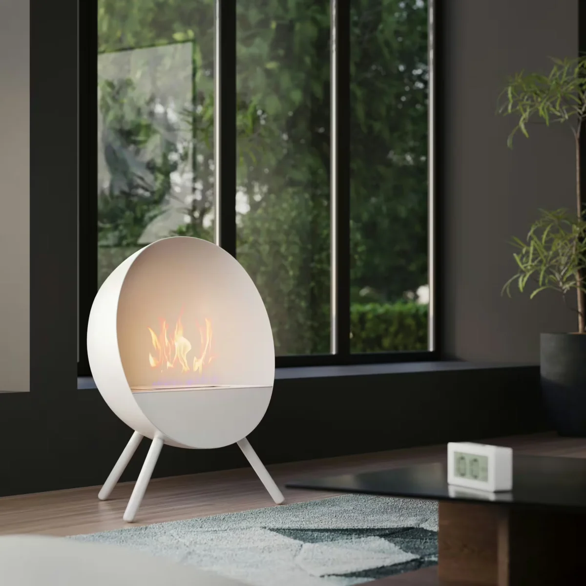 Bioethanol Kamin & Fireplace Bergen weiß | Standkamin von Welcon Bioethanol Kamin & Fireplace Bergen weiß | Standkamin