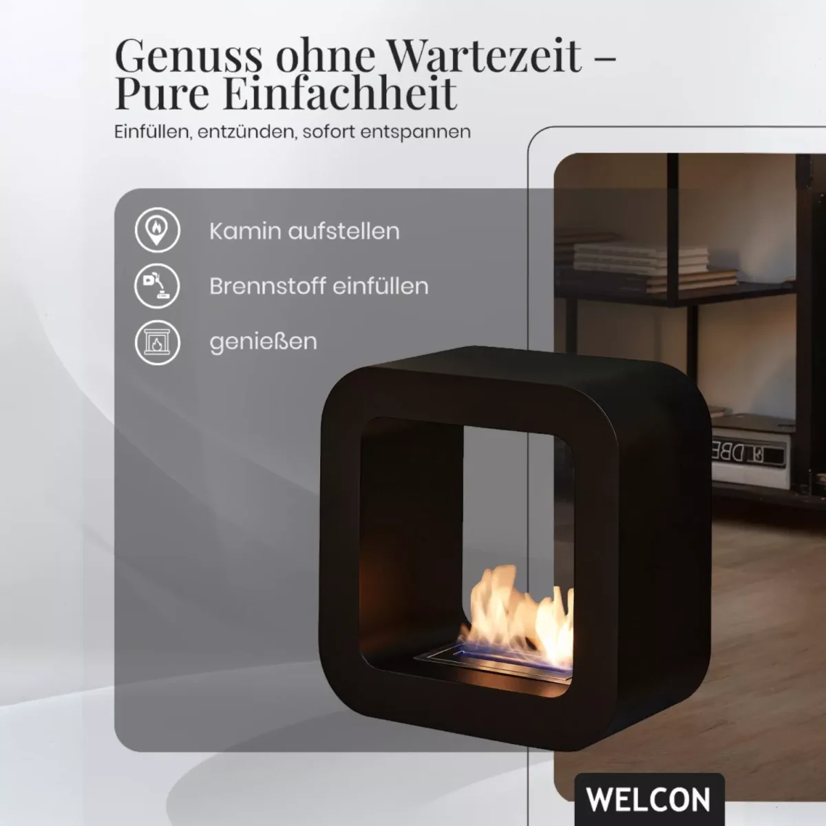 Bioethanol Kamin & Fireplace Malmö | Standkamin und Tischkamin von Welcon Bioethanol Kamin & Fireplace Malmö | Standkamin und Tischkamin