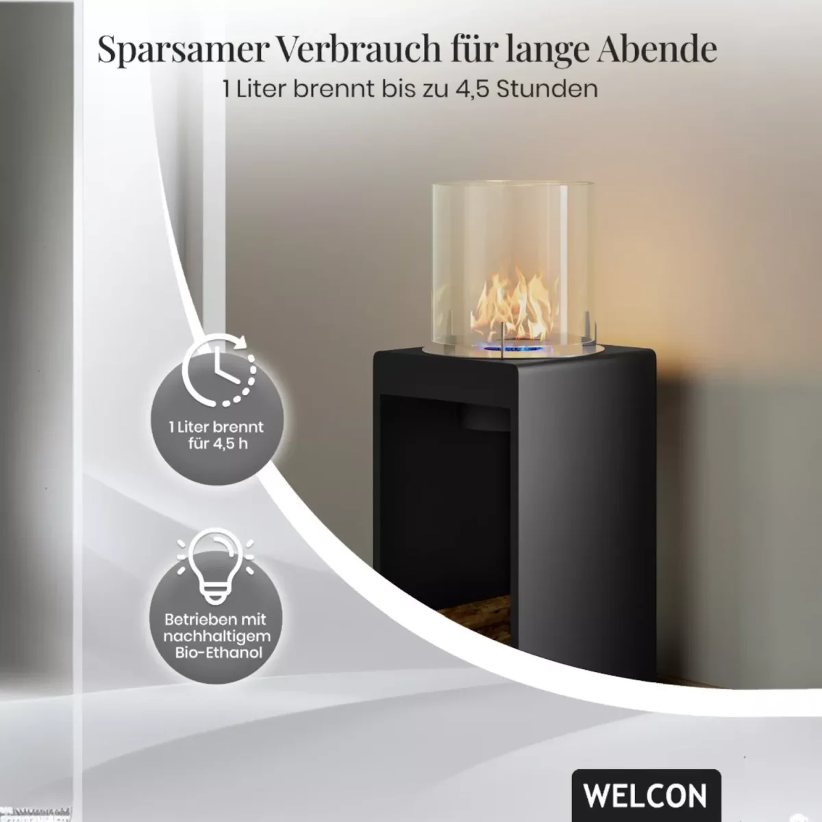 Bioethanol Kamin & Fireplace Ribe | Standkamin von Welcon Bioethanol Kamin & Fireplace Ribe | Standkamin