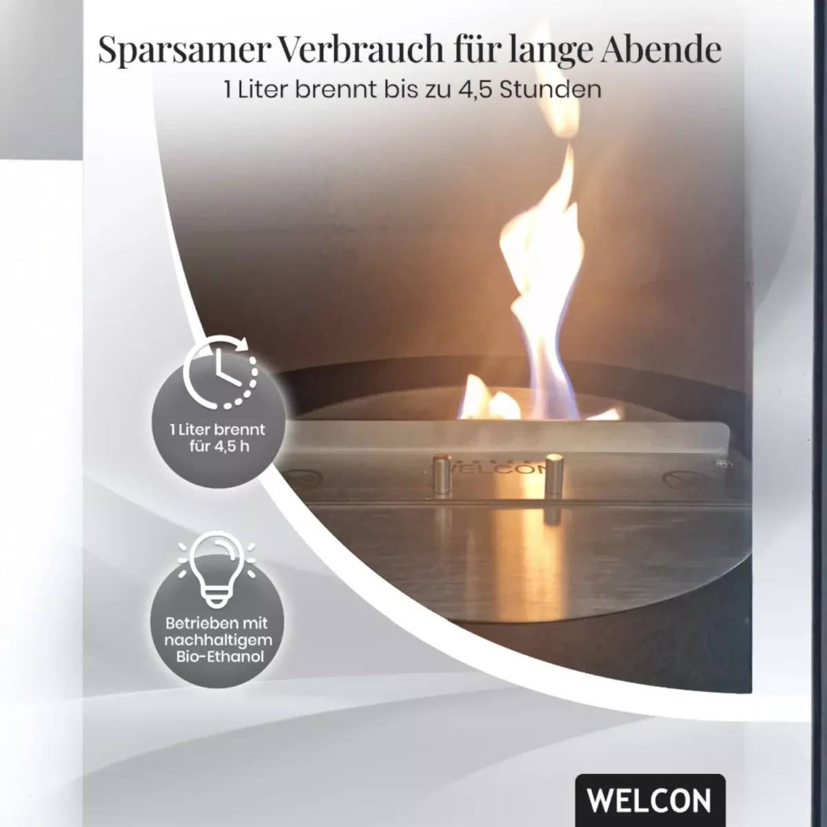 Bioethanol Kamin & Fireplace Esbjerg | Standkamin von Welcon Bioethanol Kamin & Fireplace Esbjerg | Standkamin